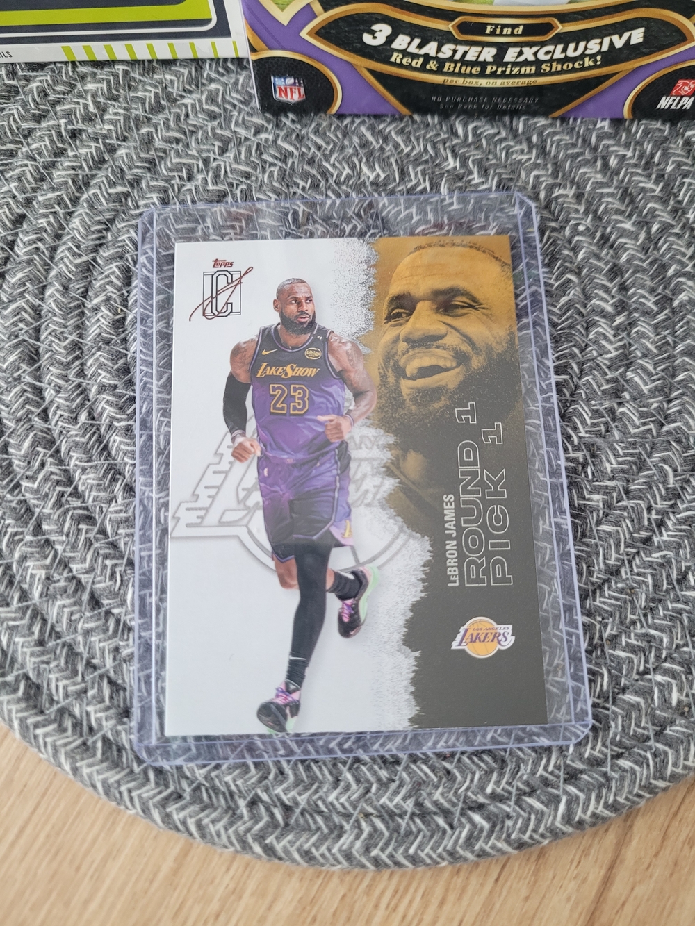 LeBron James Lakers 'Round 1' Trading Card - Purple & Gold